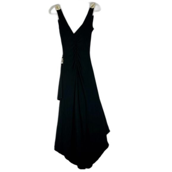 Rampage Vintage Y2K Hi Low Sequins Whimsigoth Maxi Dress Size Small Fairy Black - Picture 2 of 8